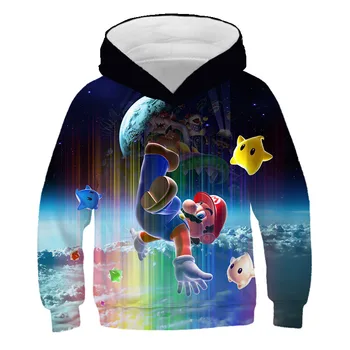 

2020 Mario Super 3D Boys Hoodies for Girls Teenagers Children's Sweatshirt for Boys Girls Sweat Shirt Child Kids Hoodies Clothes
