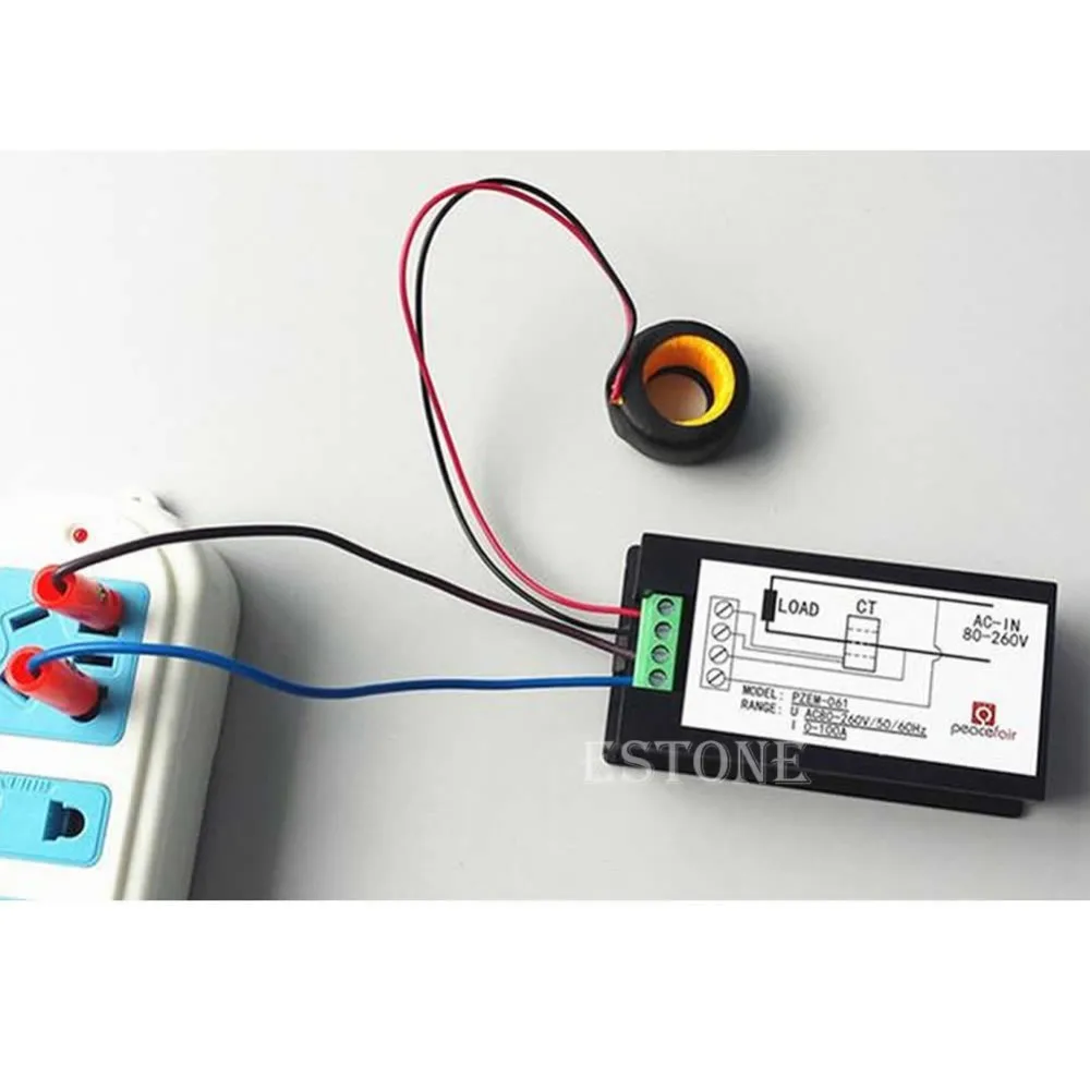 AC 80-260V lcd цифровой 100A вольт ватт измеритель мощности Амперметр Вольтметр 110V 220V S25 19 Прямая поставка