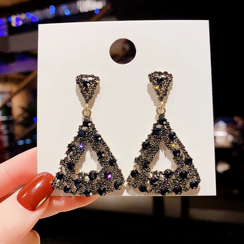 

Trendy 2023 Long Asymmetry Pendant Earrings for Women Female Simple Hypoallergenic Geometric Tassel Earrings Jewelry Accessories