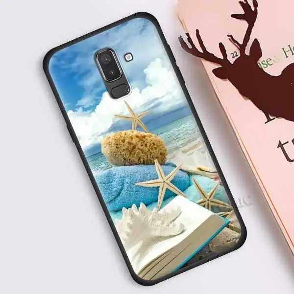 B06 Прозрачный чехол для samsung Galaxy J8 J6 J4 A6 A7 A8 A9 Plus M10 M20 M30 S M40 силиконовый черный чехол для телефона - Цвет: B06