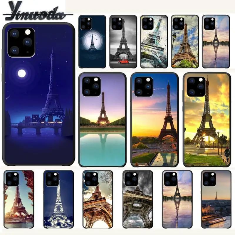 Yinuoda Франция Париж Эйфелева башня Роскошный чехол для телефона чехлы Iphone 5s Se 6 6s 7 8