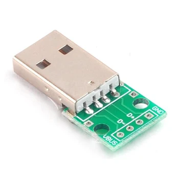 

10pcs USB Male to Dip /2.54mm4p DIP switch / adapter plate welded / Mobile Power Cable / Electronic Component
