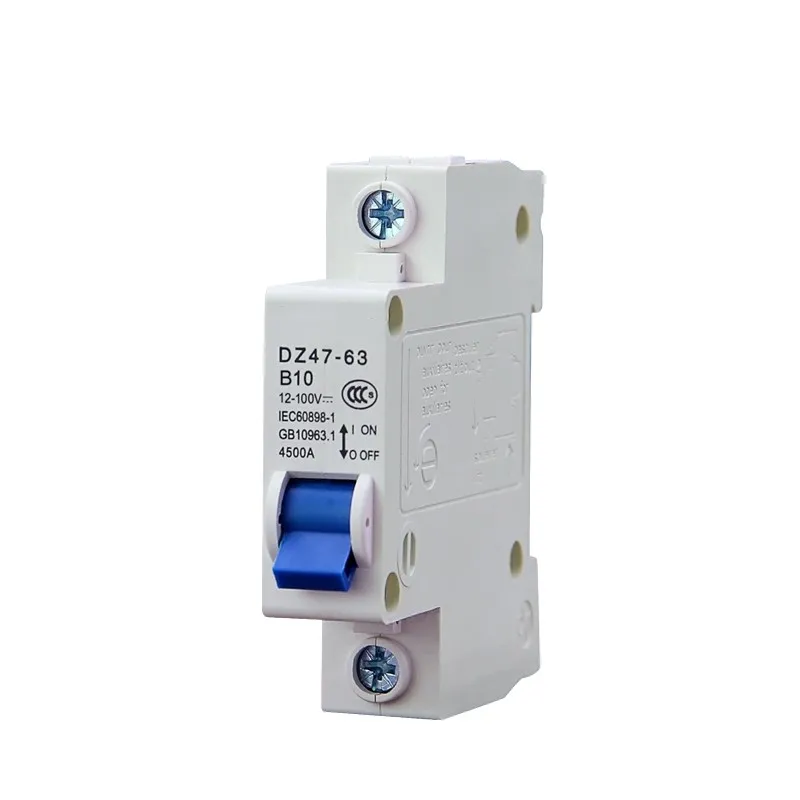 DC12-100v автоматический выключатель 24 в 36 в 48 в 60 в 1p 2p 3p 4p 1-125A прямой воздушный открытый атмосферный переключатель защита срабатывания
