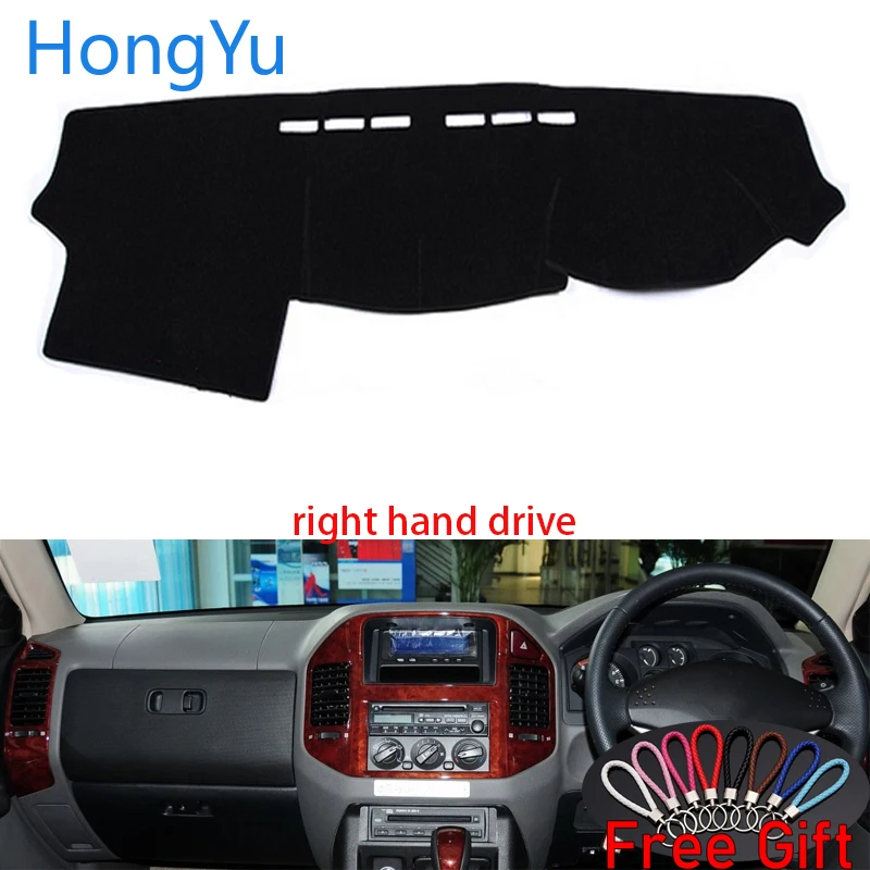

Dashboard Cover Dash Mat Board Pad Carpet Dashmat Interior Mats for Mitsubishi Montero Pajero 3 2000-06 Right Drive Accessories