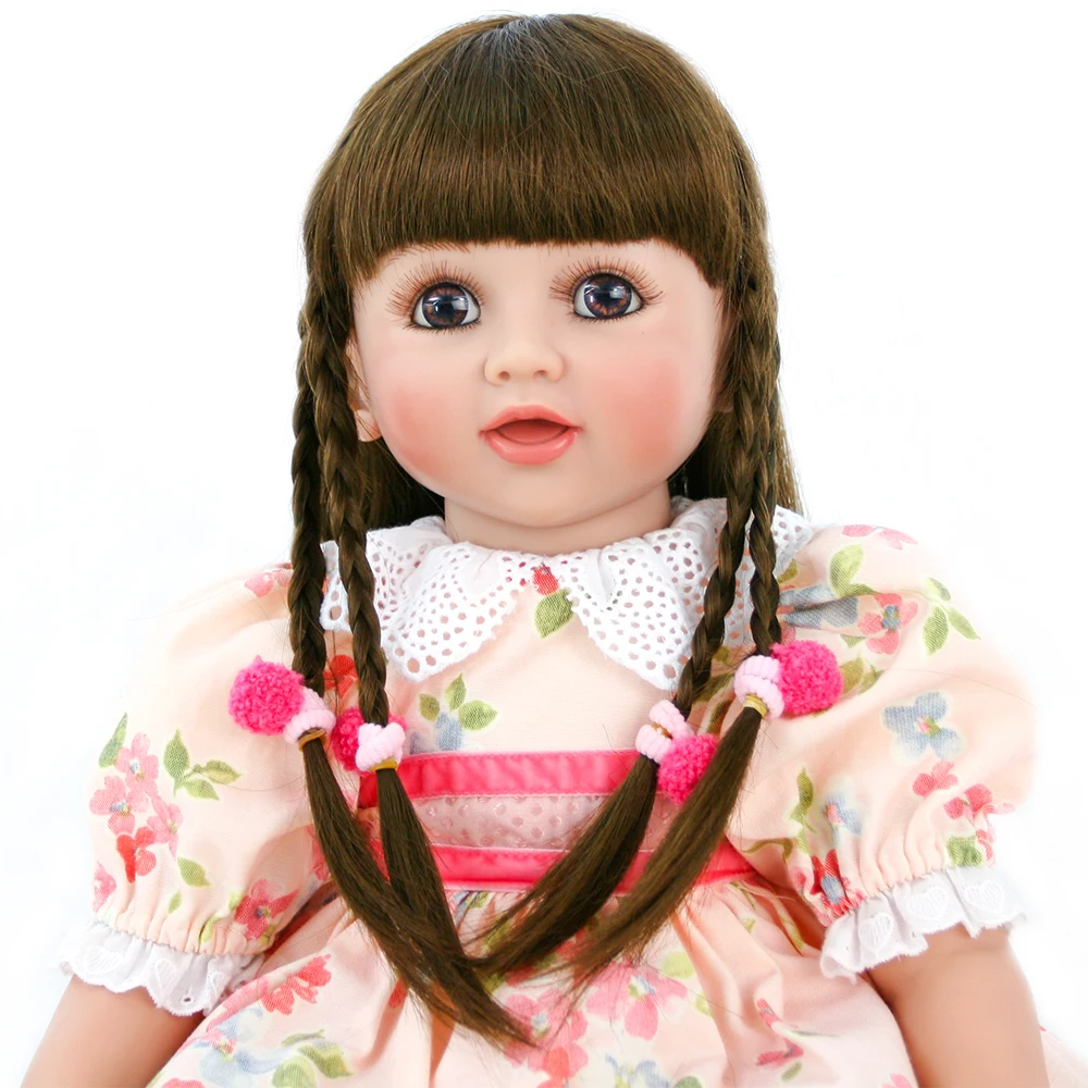 

Princess Sue doll 24 inch big eyes girl bebe reborn baby toddler silicone vinyl doll toys children gift high quality