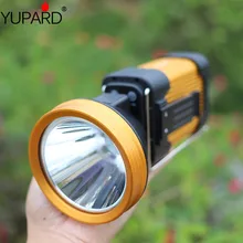 YUPARD mobile power T6 светодиодный портативный Точечный светильник рабочий светильник USB Перезаряжаемый наружный светильник-вспышка со встроенным аккумулятором Шахтерская лампа