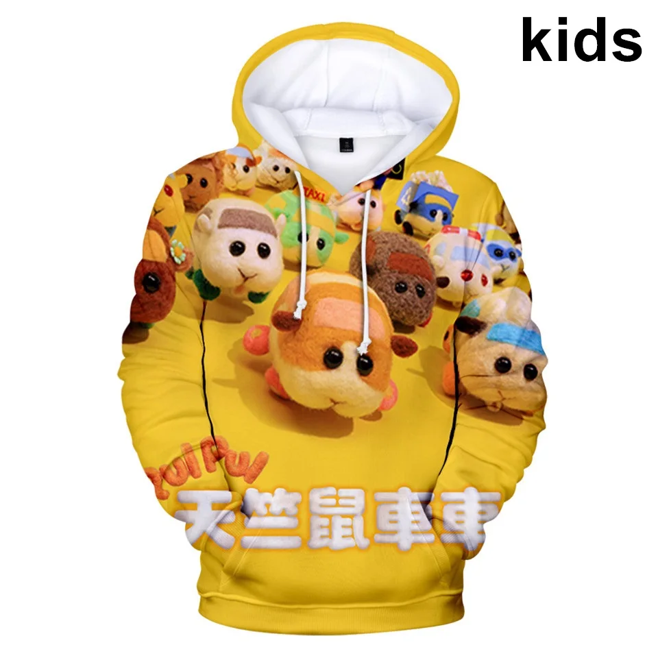 

3 to 14 Years kids hoodie Anime PUI PUI 3d Print hoodies sweatshirt Boys Girls Outerwear Jacket Coat Children clothing