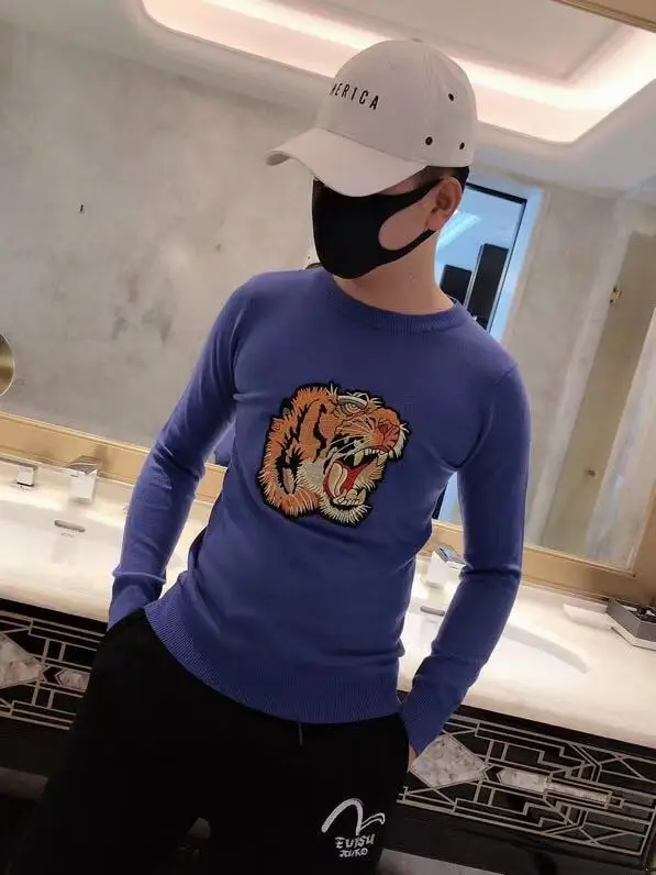 AH101261 Fashion Men's Sweaters Runway Luxury famous Brand European Design party style Men's Clothing