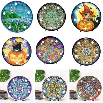 

New 3D Special Shaped Diamond Embroidery Owl Unicorn Wall Clock 5D Diamond Painting Cross Stitch Watch Diamond Mosaic Decor