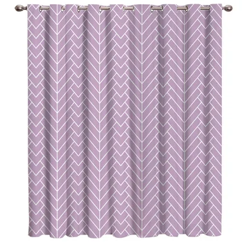 

Purple Background Natural Herringbone Pattern Window Treatments Curtains Valance Window Curtains Dark Window Blinds Blackout