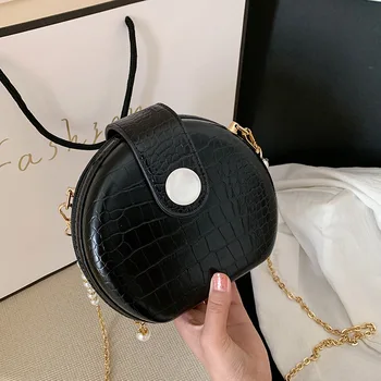 

Bag Women's Summer Hipster 2020 New Style Chain Messenger Bag Fashion Small round Bag