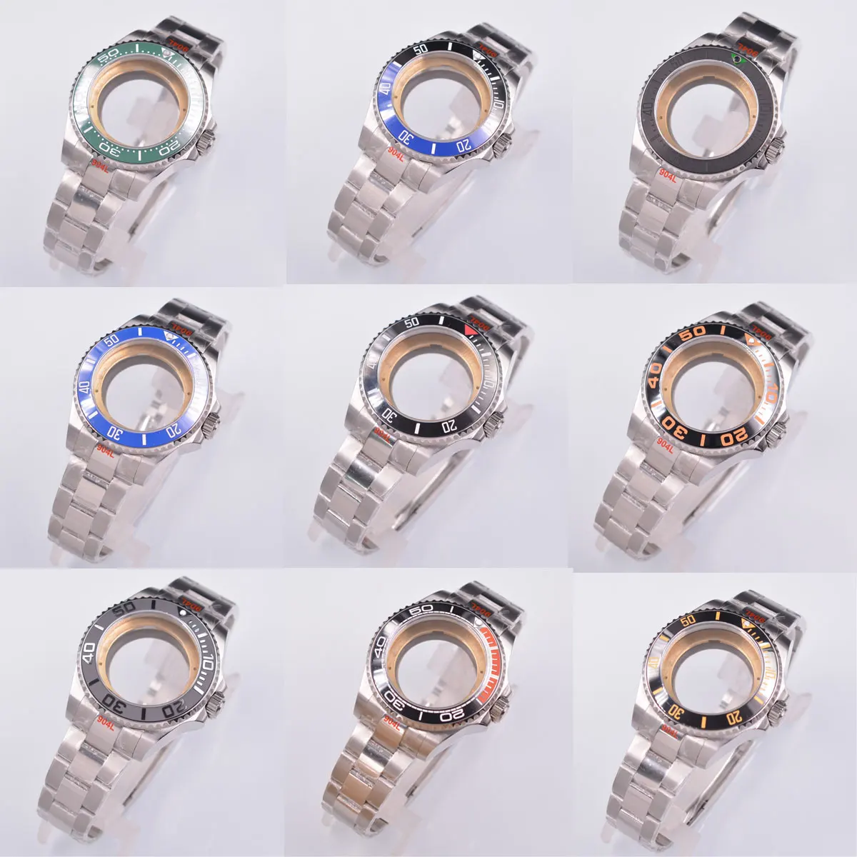 Чехол для часов 43 мм подходит ETA NH35 NH36 2836 2824 Miyota 8205 8215 mingzhu DG 2813 3804 с сапфировым