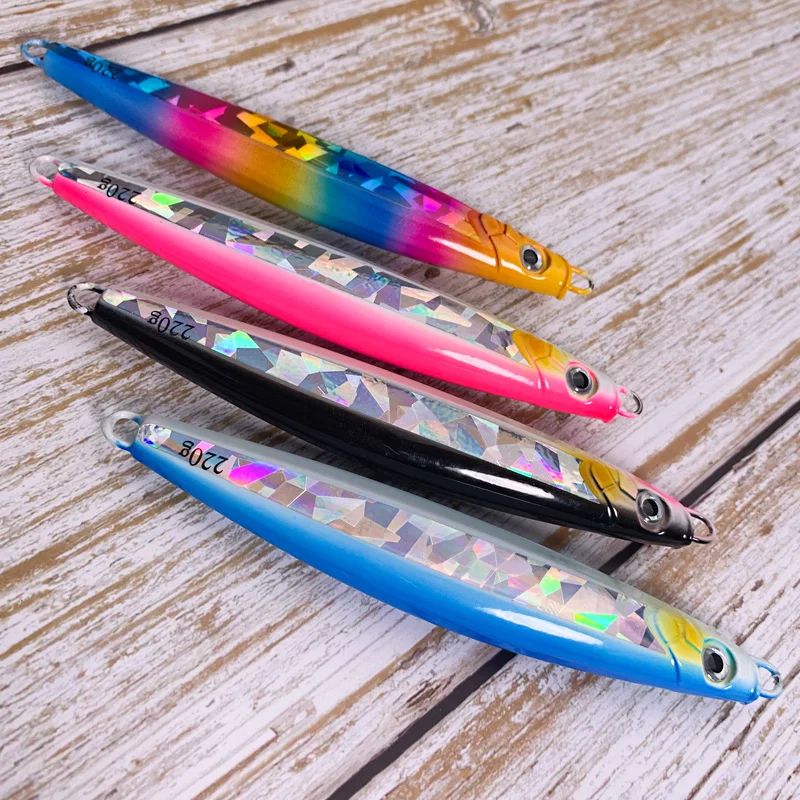OBSESSION 180g 220g Slow Metal Jigging Lure Glow Fishing Lure Bait Lure Bait Slow Fall Jigs Fishing Jig Saltwater Lure Tackle
