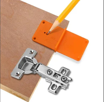 

DIY Template Woodworking Tool Woodworking Hinge Drill Hole Opener Locator Guide Drill Bit Hole Punch Too lDoor Cabinets