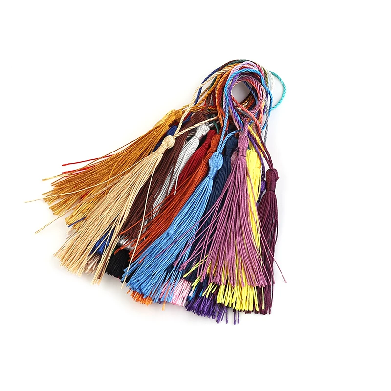 30pcs/Lot 7cm Hanging Rope Silk Tassels Fringe Sewing Bang Tassel Trim Key  Tassels For Jewelry Making DIY Embellish Curtain