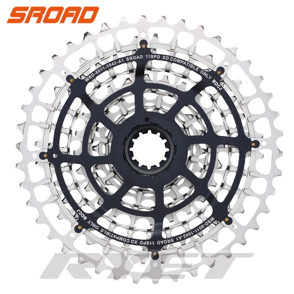 Велосипедная кассета SROAD 11 s 10-42T скоростей для горного велосипеда сталь CNC