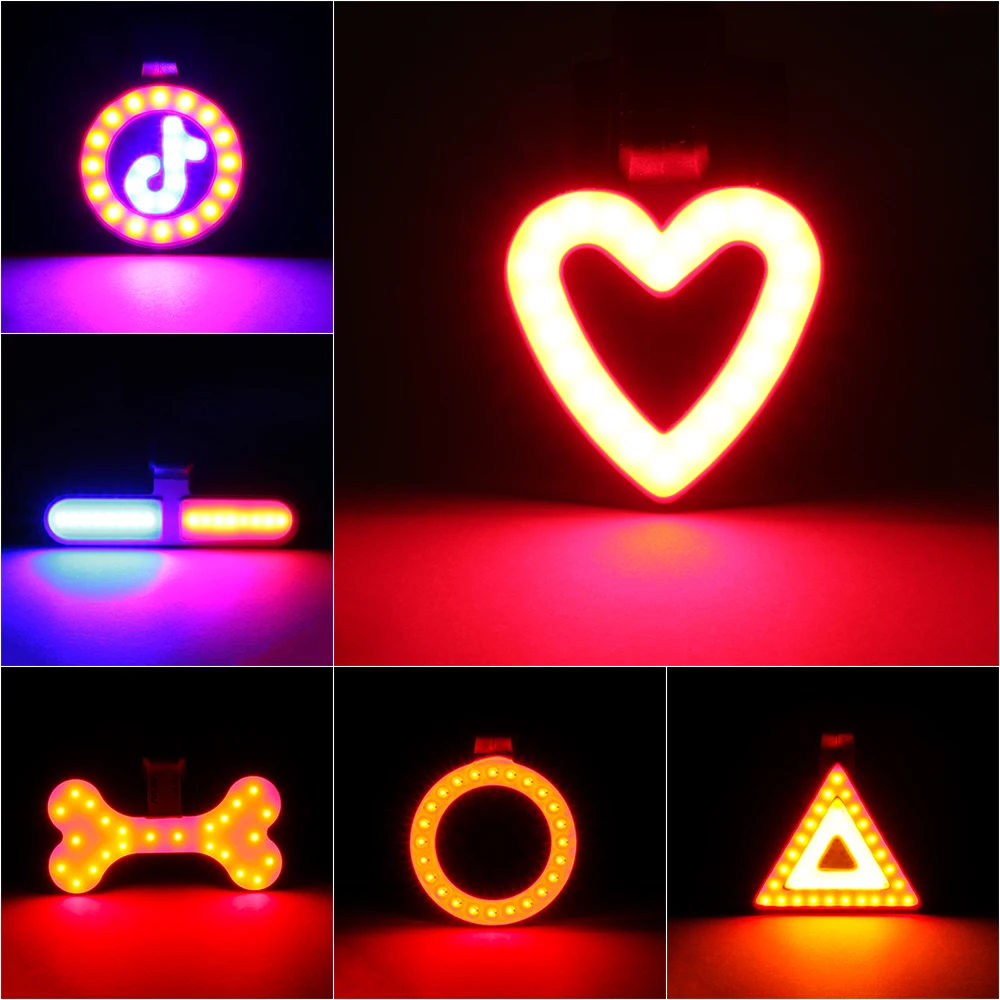 USB Rechargeable Bike Rear Tail Light LED Bicycle Warning Safety Smart Lamp New