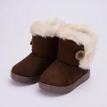

New Winter Children Boots Boys Girls Baby 2020 Plush Popular Thickened Classic Small Fashion Kids Warm Cotton Soft Snow Boots