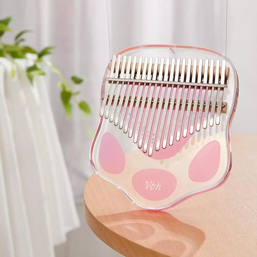 Kawaii Cat Claw 21 клавиша калимба акриловое пианино для большого пальца милая