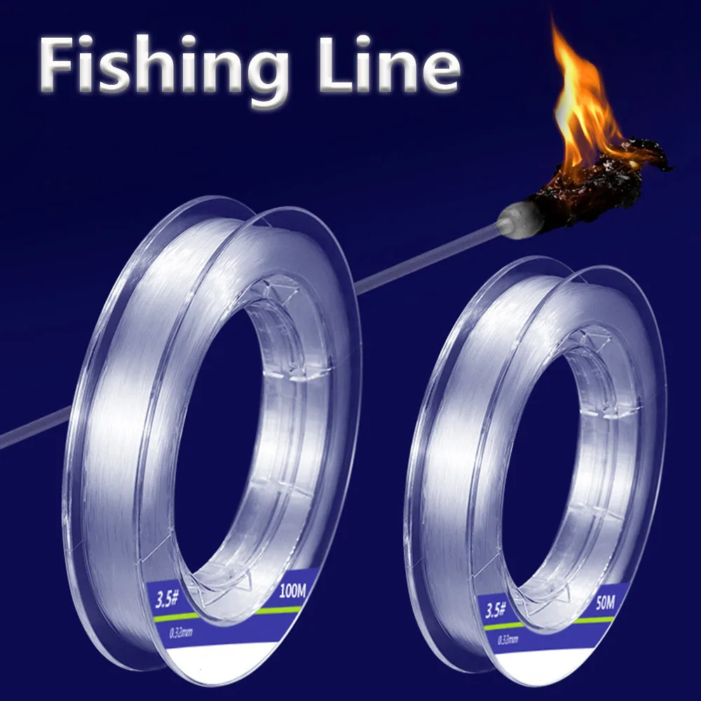 50m100mInvisibleFishingLineDiameter0138mm0495mmPurecarbon
