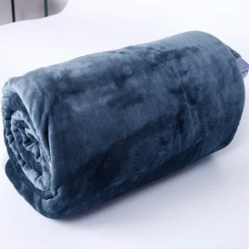 

Flannel Blanket For Beds Plush Soft Warm Coral Fleece Throw Sofa Plaid Color Cover Thickening Blankets Bedspread Solid Winter