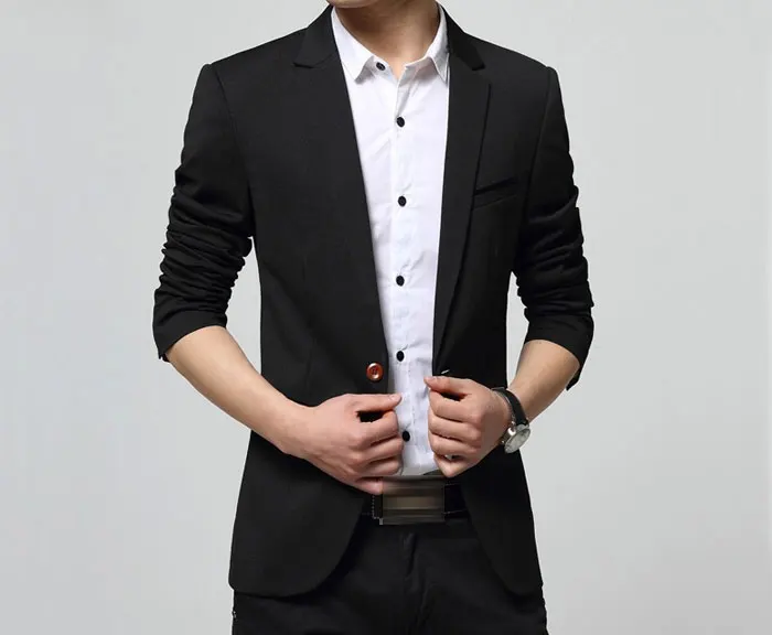 New Arrival Luxury Men Blazer New Spring Fashion Brand High Quality Cotton Slim Fit Men Suit Terno Masculino Blazers Men