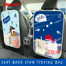 Автомобиль анти-ребенок-Kick Pad сумка для хранения на спинку сиденья полиэстер зеленый материал три слоя ребенок Eras Живопись Мультфильм Декор