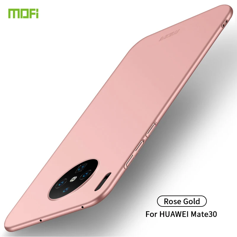 MOFi для huawei mate 30 чехол для ПК Жесткий Роскошный защитный чехол для huawei mate 30 Fundas Phone Shell - Цвет: Rose Gold