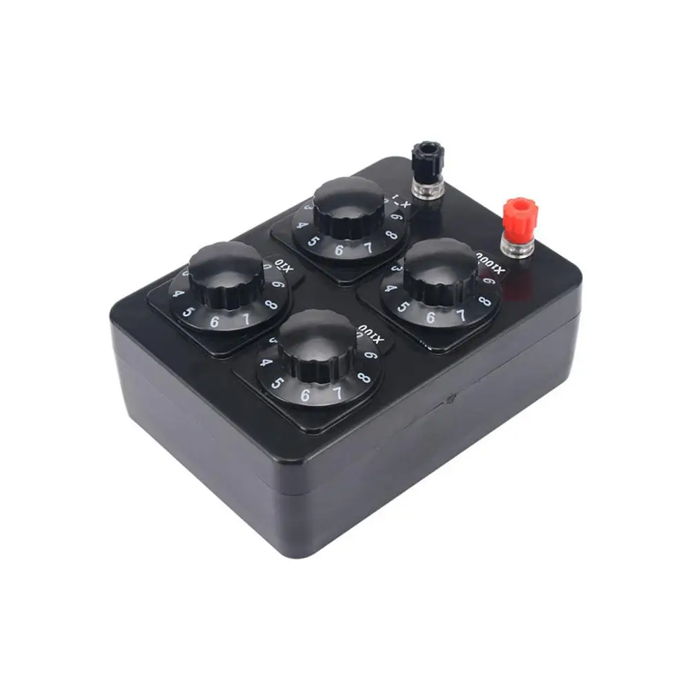 

0-9999 Ohm Simple Resistance Box Precision Variable Decade Resistor Teaching Instrument
