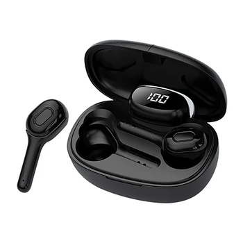 

T9S TWS Bluetooth Headset with 380MAh Large Capacity Digital Display Charging Bin Binaural HD Call Waterproof Sports In-Ear Wire