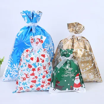 

Santa Claus Christmas Gift Bags Merry Christmas Decoration for Home Christmas Sacks Candy Bag Xmas Kids Gift Happy New Year