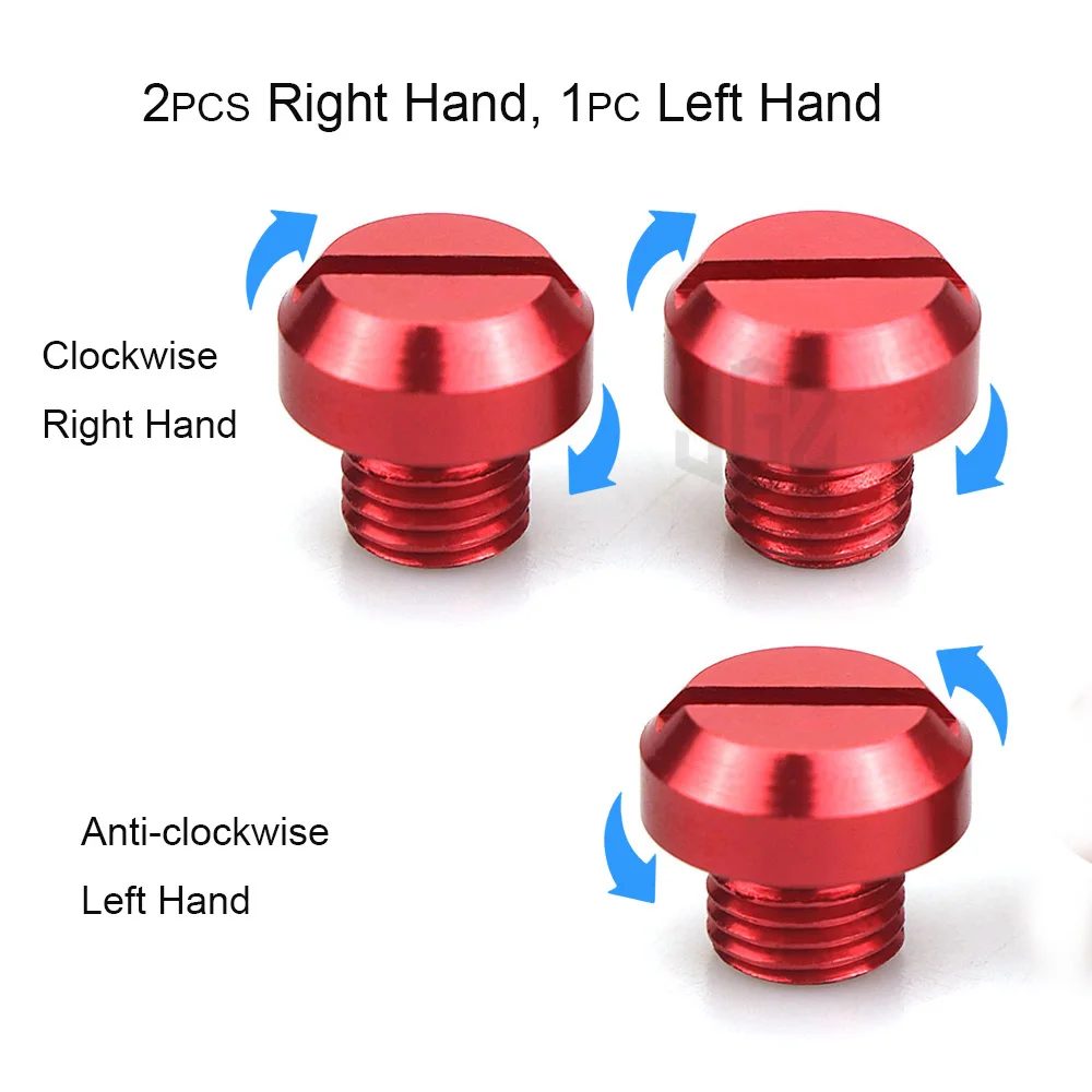 3pcs Motorcycle M10*1.25 CNC Mirrors Hole Plug Screws Caps Cover Bolts For Kawasaki Z400 Z650 Z750 Z800 Z900 Z1000 Accessories