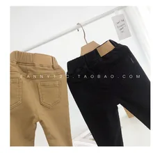 Детская одежда для младенцев, детские леггинсы на весну и осень, универсальные штаны для детей 1, 3, 5 лет, эластичные повседневные штаны для мальчиков