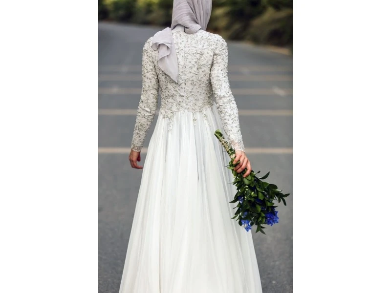 vestido de noiva элегантное мусульманское арабское платье-Кафтан вечернее свадебное платье с длинным рукавом Дубай Мать невесты платья