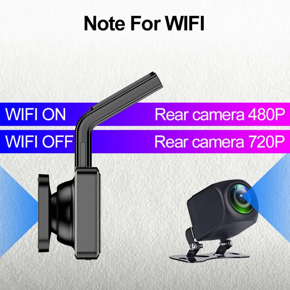Универсальный 3-дюймовый HD Автомобильный видеорегистратор WI-FI подключение приложения двойной видеорегистратор для автомобиля Камера Запись вождения Регистраторы автомобиля камера Para Авто Лидер продаж