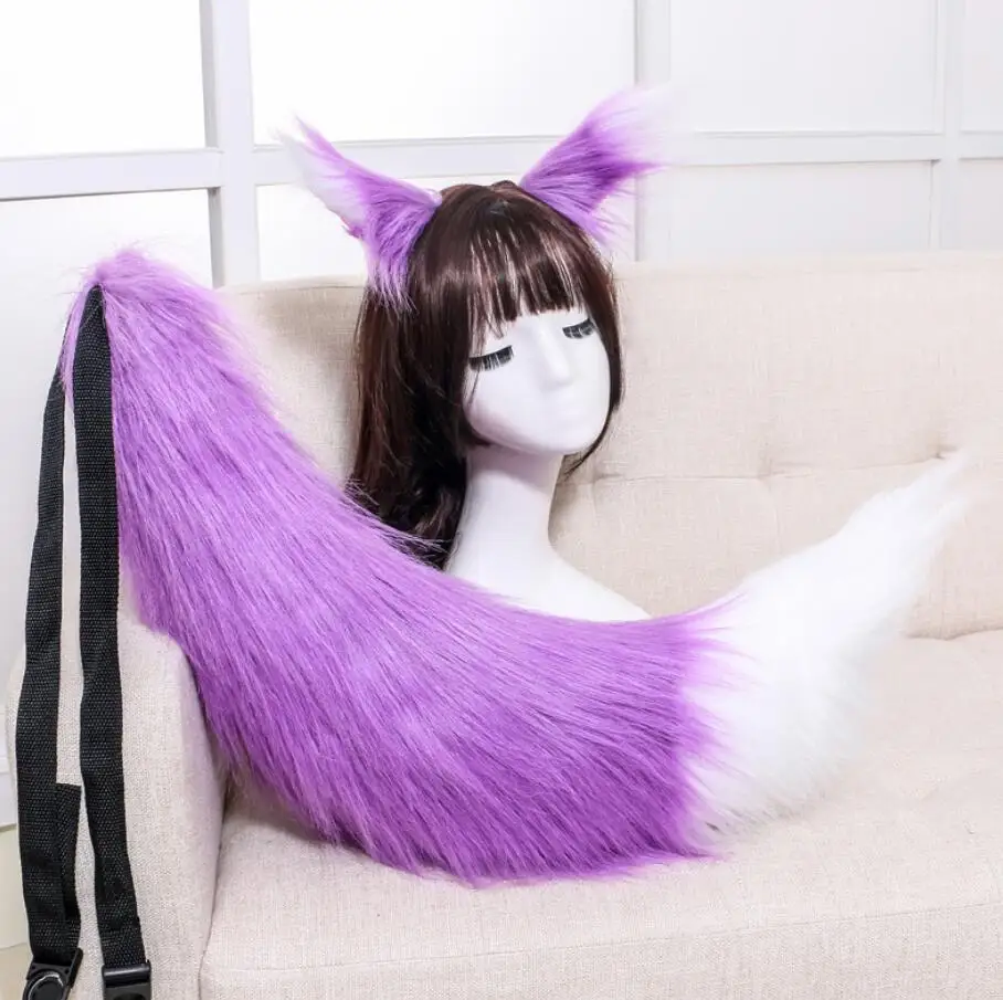 Cosplay&ware Sexy Woman Lovely Lolita Cat Fox Headband Tail Headdress Plush Ears Anime Cosplay Props -Zentai shop online Hbcc6a50aef5046dca197485709fbd5e9Y.jpg