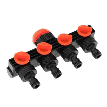 

4 Way Faucet Connectors Hose Pipe Splitter Drip Irrigation Garden Watering