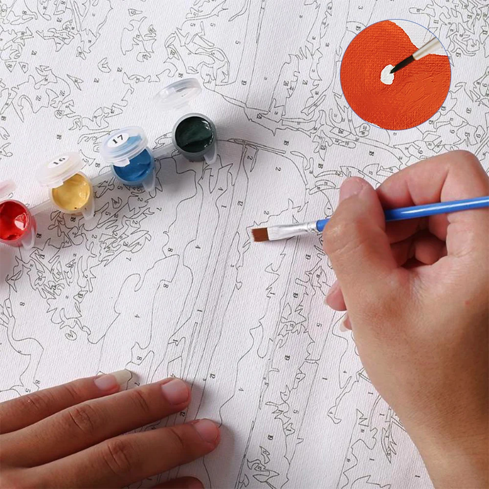 40X50 см белье DIY Краска ing абстрактные Масляные картины по номерам Раскраска по номерам красочные украшения для дома в виде животных DA
