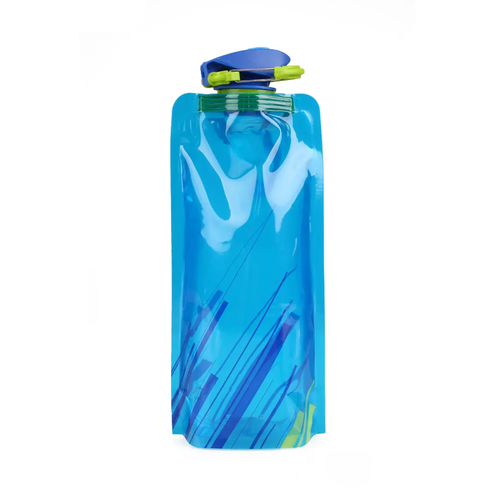 blue vapur Складная бутылка для воды, 700 мл, л, мягкая фляжка, бутылка для путешествий, спорта на открытом воздухе, для кемпинга, Ультралегкая, Портативная сумка для воды - Цвет: blue vapur