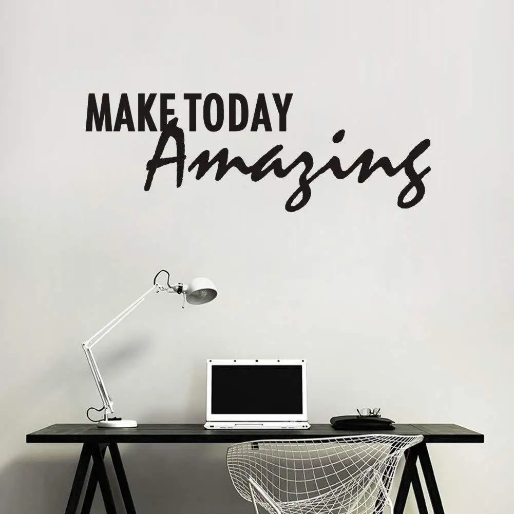 

Simple Creative Text Combination Decorative Wall Paste Make Today Amazing English Wall Paste Home Decoration Wall Paste