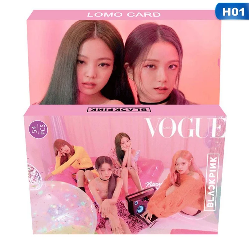 54 шт./компл. Популярные Stas BLACKPINK альбом LOMO карты k-pop Новая мода самодельная бумага фото карта фото плакат открытка