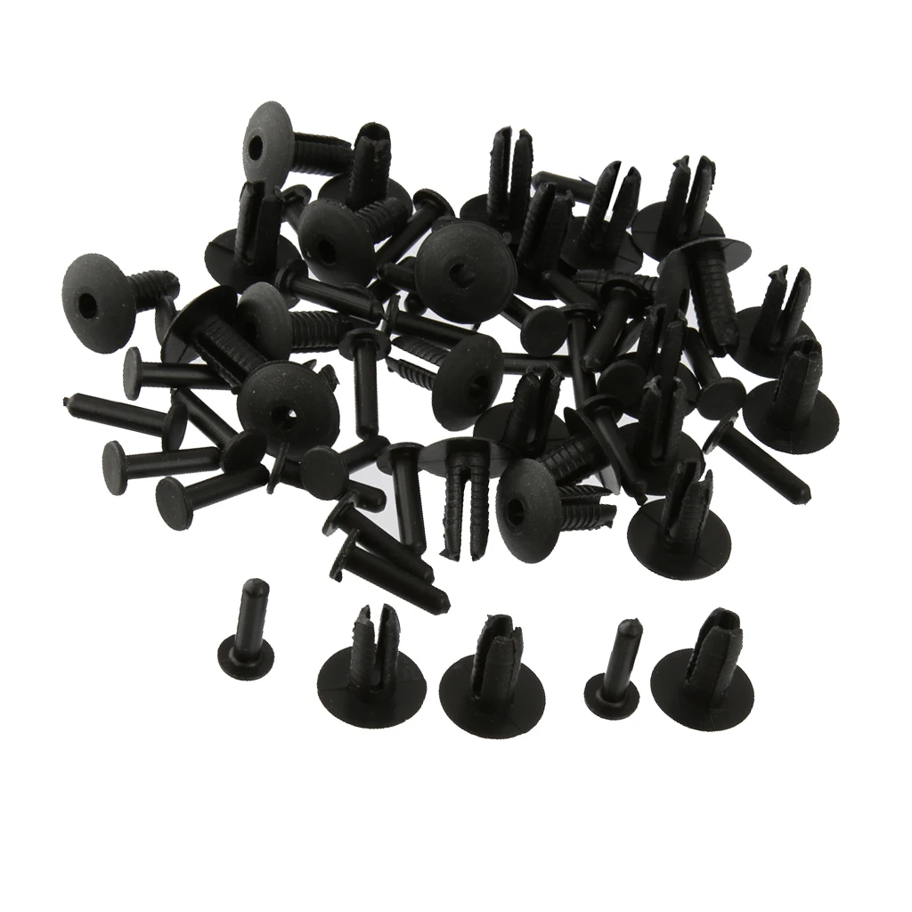 60Pack Black Bumper Mounting Push Rivet Trim Clip For BMW E39 E38 Z1 60Pack Black Bumper Mounting Push Rivet Trim Clip For BMW E39 E38 Z1