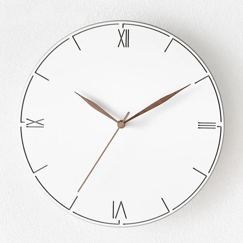 

Large Modern Wall Clock for Living Room Wood Creative Minimalist Bedroom Kitchen Clock Duvar Saatleri Home Hanging Wall SC072
