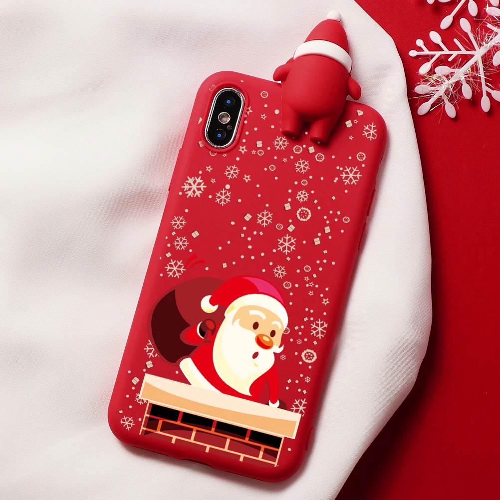 Чехол с рождественским оленем для iphone XR 11 Pro XS Max X 5 5S, силиконовый матовый чехол для iphone 7 8 6 S 6 S Plus 7 Plus, чехол с медведем - Цвет: Krho-sdlrzt