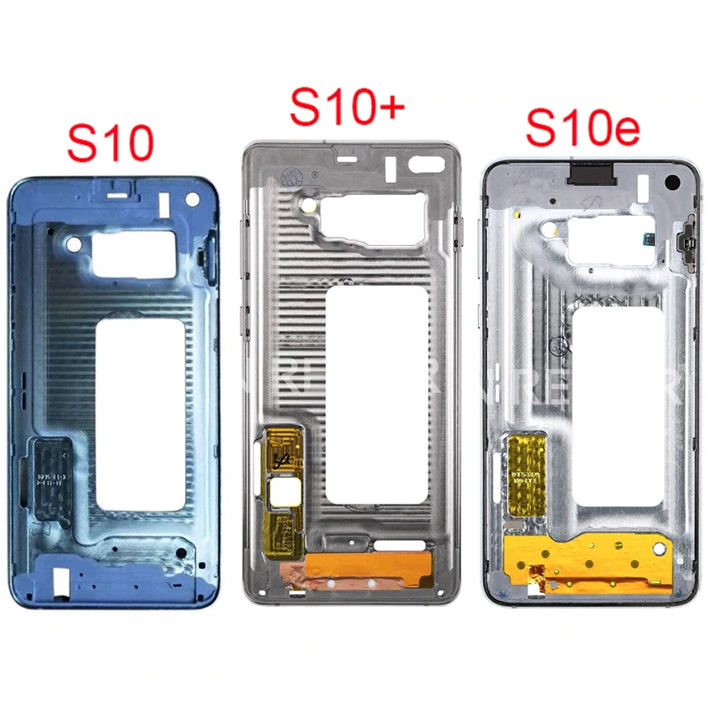 Для Samsung Galaxy S10 Plus S10e средняя Рамка рамка Передняя Корпус + ЖК Поддержка с боковой