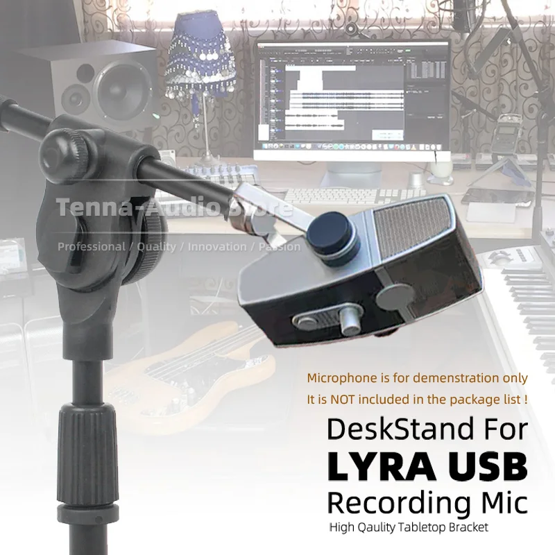 Mesa Ajustável Mic Boom Montar Estendendo Suporte para Akg Lyra Usb Microfone Suporte de Gravação Condensador Desktop Titular Rack - Image 6