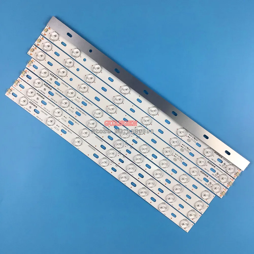 

100%NEW 1 set=8 pieces LED backlight strip for LED42F3300DC LED42M2800PDE 35017107 35016698 35016699 RF-KJ420B32-0801R-01
