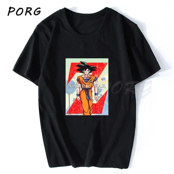 

Goku Dragon Ball Tshirt Cotton T-shirt Fashion Casual Print T Shirt Men Harajuku Clothing Funny Tshirts O-neck Boyfriend Gift