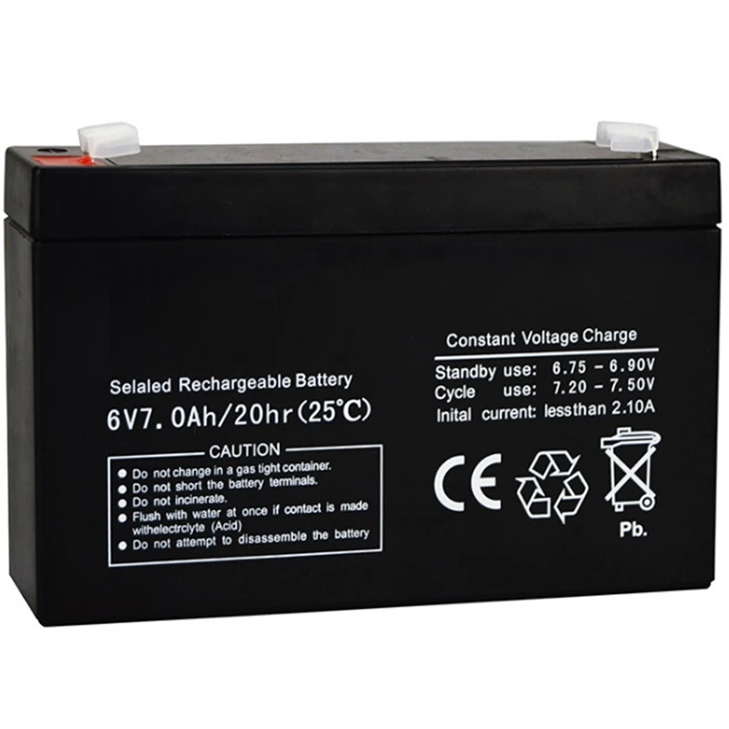 6V 4.5AH Battery Sealed Storage Batteries Lead Acid Rechargeable Power  Supply for LED Light Toy Car Baby Carrier lead-acid - AliExpress