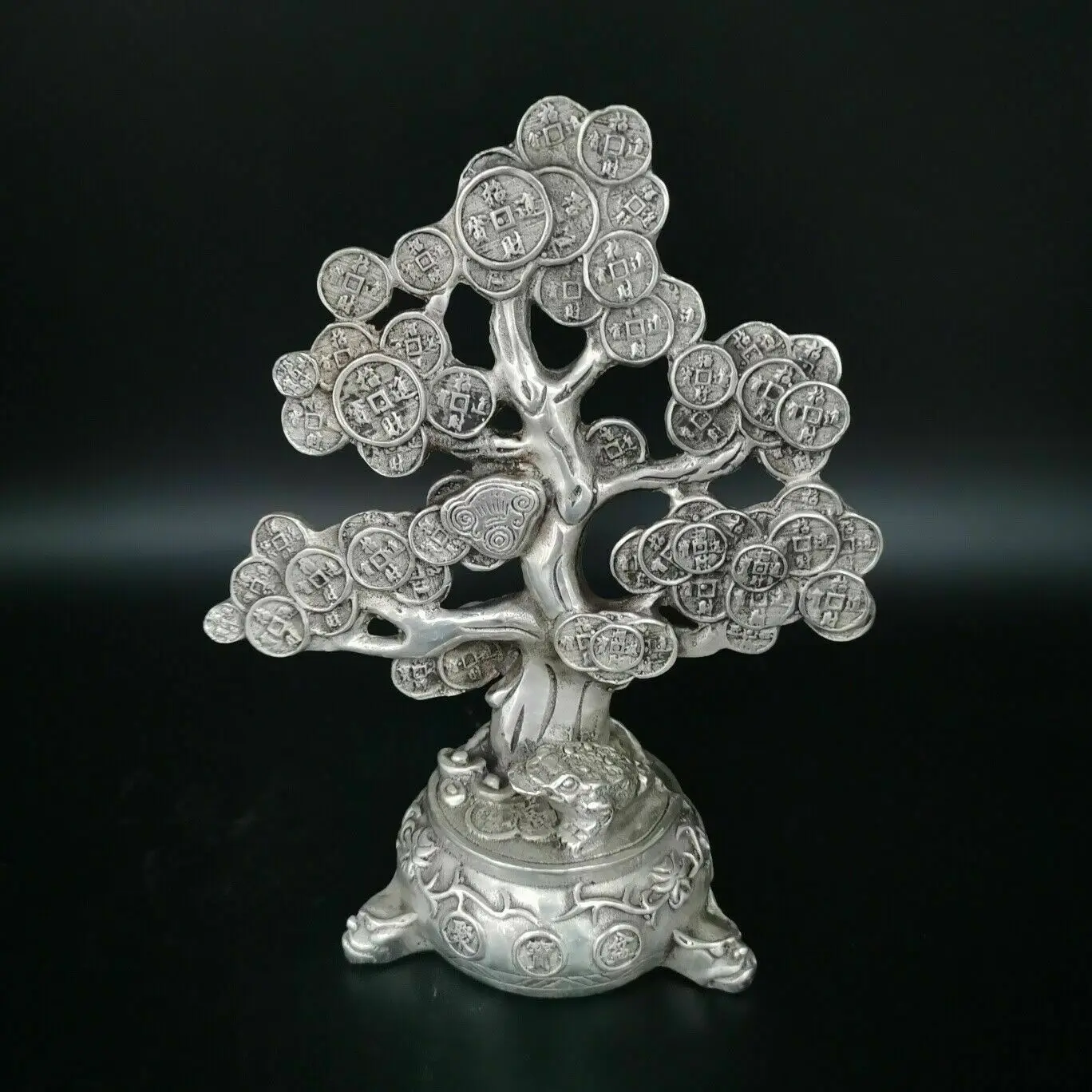 

Chinese old Tibet Silver Carving money tree